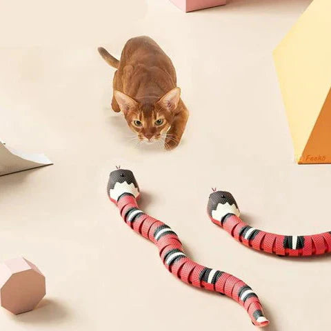 Slimme sensorische slangenkattenspeeltje
